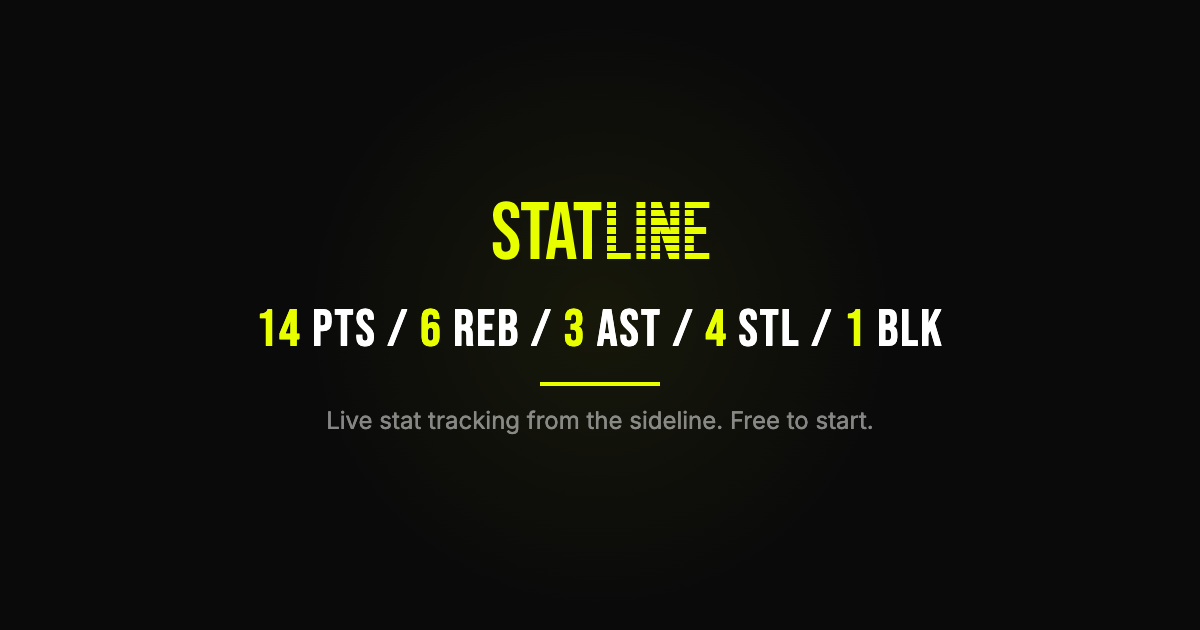 Statline Statline — Live Sports Stat Tracker for Parents | Basketball, AFL ...